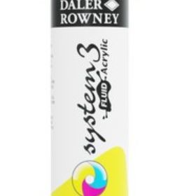 Daler Rowney System 3 Fluid Acrylic Lemon Yellow 29.5ml