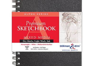 Alpha Series Premium Sketchbook HB 8.1/4