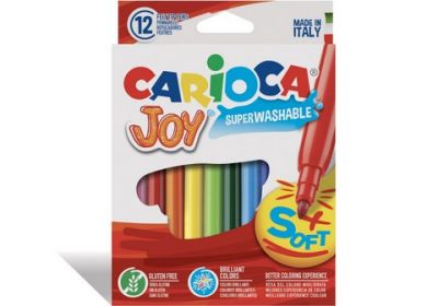 Carioca Joy Fine Tip Felt Pens - 12 PCS