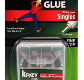 All Purpose Krazy Glue® Single-Use Tubes - 4pk