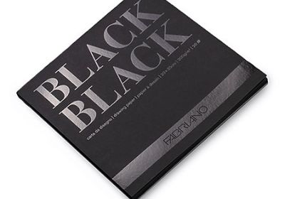 Fabriano Black Black 8 x8 Drawing Pad