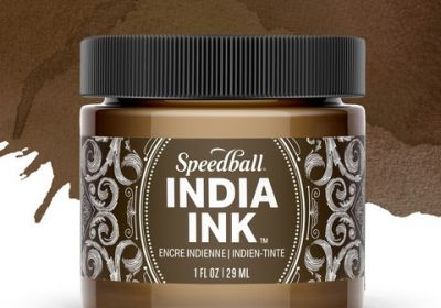 Speedball India Ink Sepia 1 fl. oz.