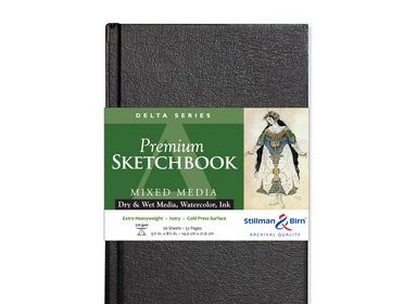 Stillman & Birn Delta Series Hard Cover Mixed Media CP Ivory 8.25x11.75 Sketchbook