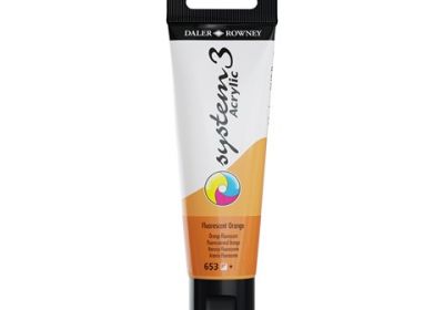 Daler Rowney System 3 Acrylic Fluorescent Orange 2 fl. oz