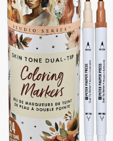 Skin Tone Dual-Tip Coloring Markers-24