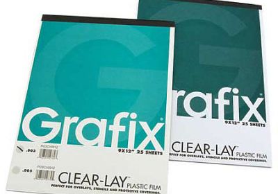 Grafix Clear-Lay Plastic Film 11 x 14 .003 Pad