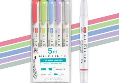 Zebra Midliner Double Ended FluCool & Refined Highlighter 5 ct