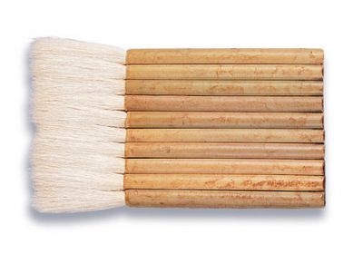 Pipe Handle Hake Brush Sheep Hair 3 1/4