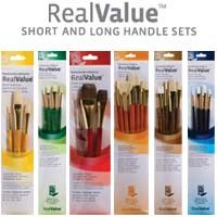 PR VAL. Brush Set Bristle Rnd 3, Flat 4, 6