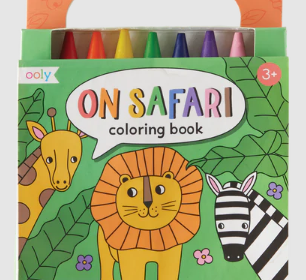 Carry-Along On Safari Coloring Book Set