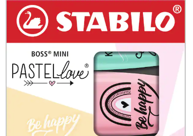 Stabilo Boss Mini Pastel Love 3 set Highlighters Gray/Mauve/Mint