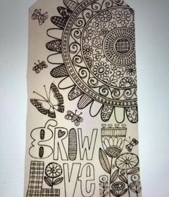 Grow Love Plywood Painting Board