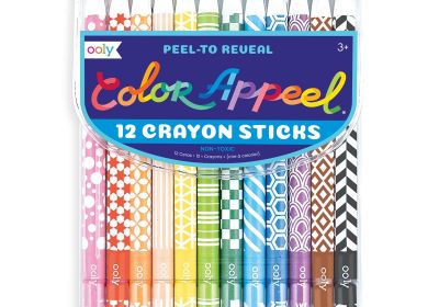Ooly Peel-To-Reveal Color 12 Crayon Sticks