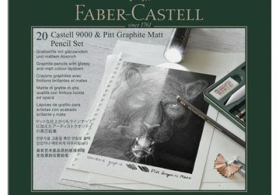 Faber-Castell 20 Castell 9000& Pitt Graphite Matt Pencil Set