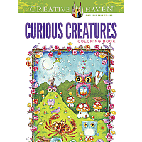 Creative Haven Curious Creatures coloring book