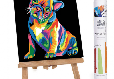 Paint by Number Colorful French Bulldog Ardan Setiawan