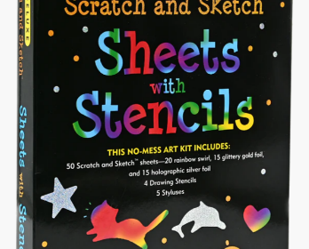 Scratch & Sketch Sheets with Stencils