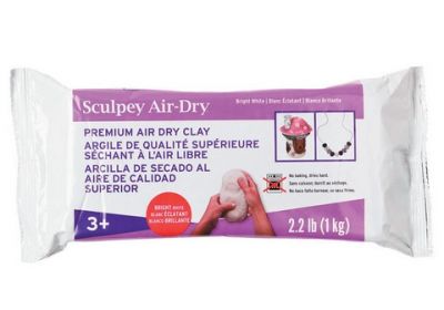Sculpey Premium Air Dry Clay Bright White 2.2 lb