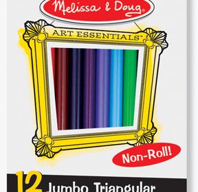 M&D 12 Jumbo Triangular colored pencils