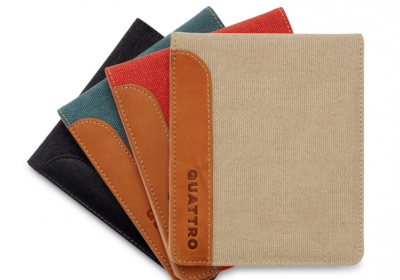 Quattro Journal Canvas Holder Steel Blue 3.5IN X 5.5IN