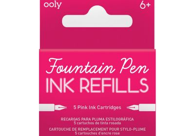 Pink Fountain Pen Ink Refills 5 pk