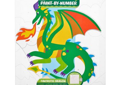 Ooly Paint by Number Fantastic Dragon Canvas Kit