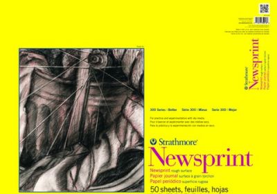Strathmore 300 Series Rough Newsprint 50 Sht 18x24 