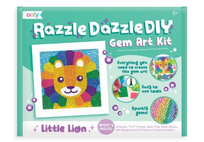Ooly Razzle Dazzle DIY Gem Art Kit Lion