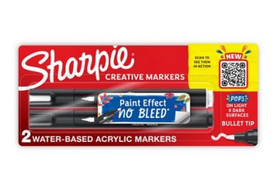 Sharpie Creative Acrylic Markers Brush-B&W 2 set