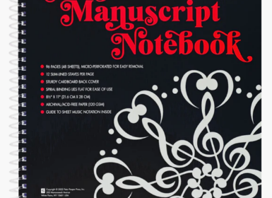 Classic Music Manuscript Notebook