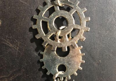Steampunk Simply Gears Necklace 1
