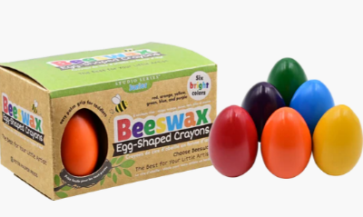 Beeswax Egg-Shaped Crayons