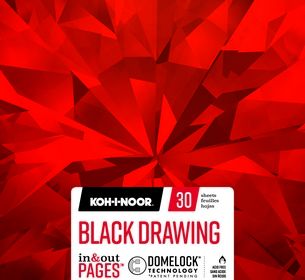 Black Drawing Pad 5.5X8.5