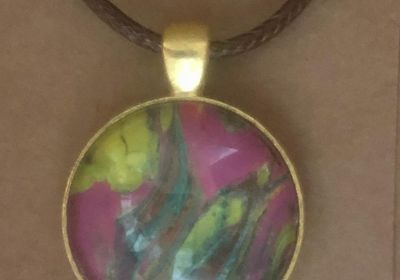 Acrylic Pour Necklace 38