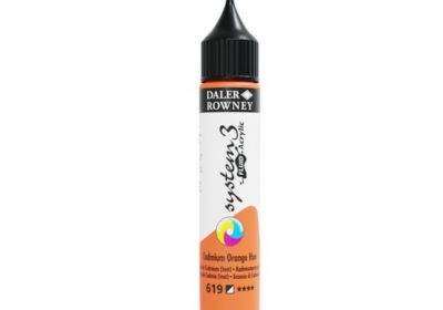 Daler Rowney System 3 Fluid Acrylic Cadmium Orange Hue 29.5ML