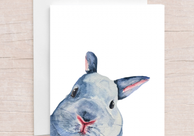 Yui Kinney Art-Blue Bunny