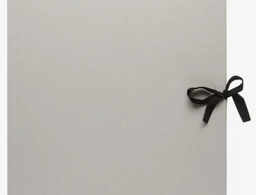 Grey Paper Portfolio, Tie on Top 11x17