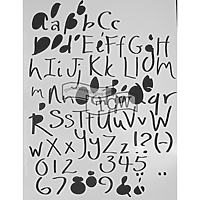 8.5 x 11 Letter Stencil Dreamsicle  Letters