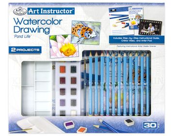 Watercolor Art Instructor Set Pond Life
