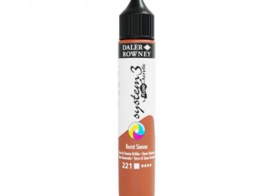 Daler Rowney System 3 Fluid Acrylic Burnt Sienna 29.5 ml