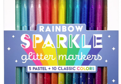 ooly Rainbow Sparkle Glitter Markers-15 set