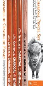 General Pencil 5pc Charcoal Pencil Set