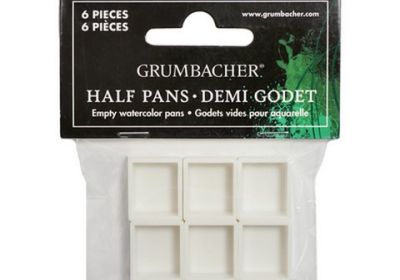 Grumbacher Empty Half Pans for Watercolors