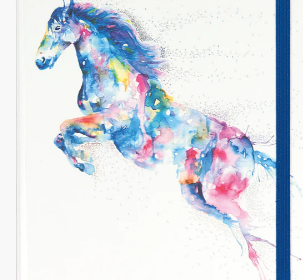 Watercolor Horse Lined Journal