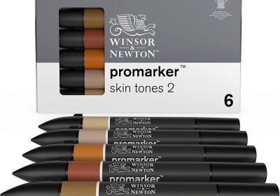 Winsor & Newton Promarker Skin tones 2 Set of 6