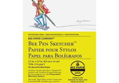 Bee pen  sketch pad 3.3x5.5