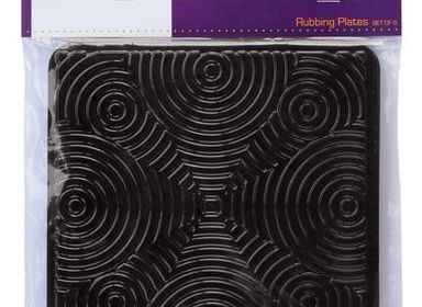 Rubbing Plates-Op Art 6 Set
