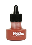 Higgins Waterproof/Fadeproof Pigmented Drawing Ink Brown 1FL. OZ.