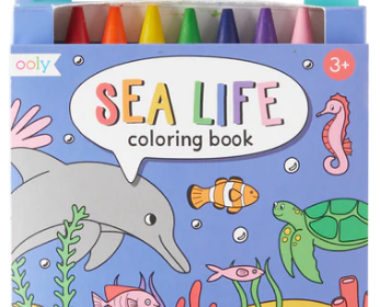 Carry-Along Sea Life Coloring Book Set