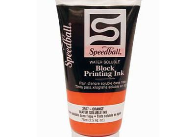 Speedball Water Based Block Printing ink Fl Orange